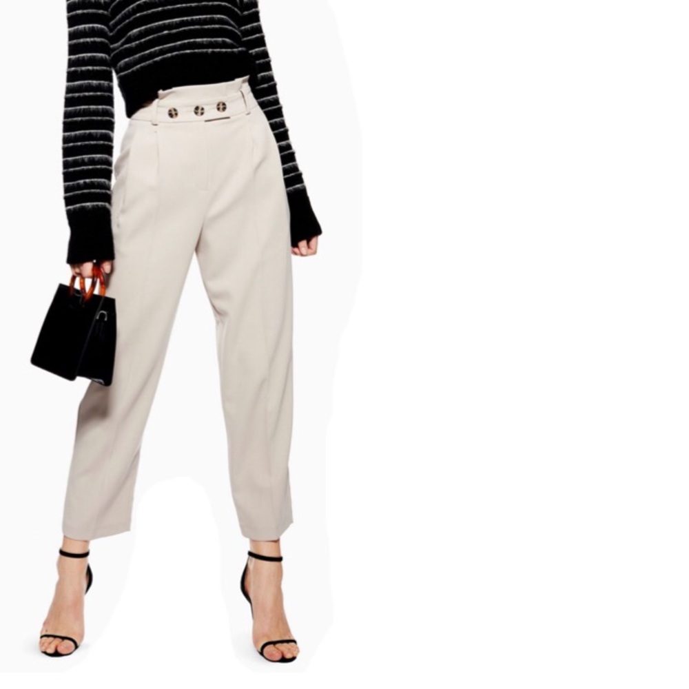 Beautiful Topshop paperbag high waist pants